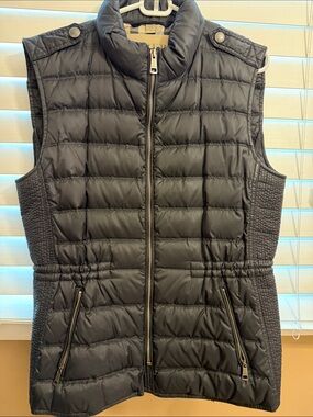Burberry Black Quilted Puffer Vest